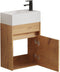 VDD - Toiletmeubel - Compact badkamermeubel met wastafel - Eikenlook
