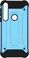 iMoshion Hoesje Geschikt voor Motorola One Macro Hoesje - iMoshion Rugged Xtreme Backcover - Lichtblauw