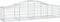 vidaXL - Schanskorven - 3 - st - gewelfd - 200x50x40/60 - cm - gegalvaniseerd - ijzer