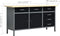 vidaXL - Werkbank - 160x60x85 - cm - staal - zwart
