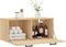 vidaXL - Wandkast - 80x36,5x35 - cm - bewerkt - hout - sonoma - eikenkleurig