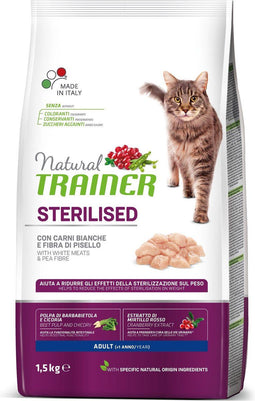 Natural Trainer - Sterilised White Meat Kattenvoer