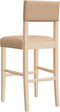 vidaXL - Barstoelen - 2 - st - massief - rubberhout - en - kunstleer