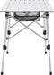 Picco Vouwbare Campingtafel - Aluminium - 90 x 50 cm - Verstelbaar - Zilver