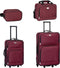 Trolley Reiskofferset / Kofferset Athen - 5-delig - Bordeaux