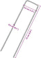 vidaXL - Grondharingen - 25 - st - U-vormig - 15x3,5 - cm - gegalvaniseerd - staal