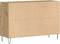 vidaXL - Dressoir - 104x35x70 - cm - bewerkt - hout - artisanaal - eikenkleurig