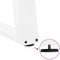 vidaXL - Salontafelpoten - 2 - st - U-vormig - 40x(30-31) - cm - staal - wit