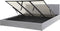 DREUX - Bed met opbergruimte - Lichtgrijs - 180 x 200 cm - Polyester