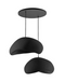 Wabi Loom Grainbeams - Plafondlamp - In hoogte verstelbaar - Zwart - 34 x 28 x 19 cm