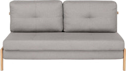 EDLAND - Slaapbank - Lichtgrijs - Polyester