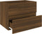 vidaXL - Wastafelkast - 60x38,5x45 - cm - bewerkt - hout - bruin - eikenkleur