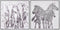 Schilderij Home ESPRIT Koloniaal 100 x 3,5 x 100 cm (2 Stuks)