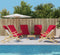 vidaXL - Strandhanddoeken - 6 - st - 400 - g/m² - 60x135 - cm - stof - bordeauxrood