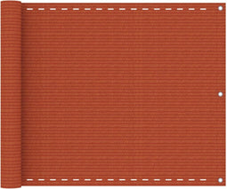 vidaXL - Balkonscherm - 75x400 - cm - HDPE - oranje