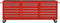 vidaXL - Gereedschapswagen - met - 21 - lades - staal - rood