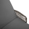 vidaXL - Ligbedden - 2 - stuks - met - Kussens - en - Tafel - Grijs - Poly - Rattan