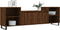 vidaXL - Tv-meubel - 160x35x55 - cm - bewerkt - hout - bruin - eikenkleur