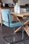 Zuiver Ridge Rib Eetkamerstoel - Blauw - Set van 2