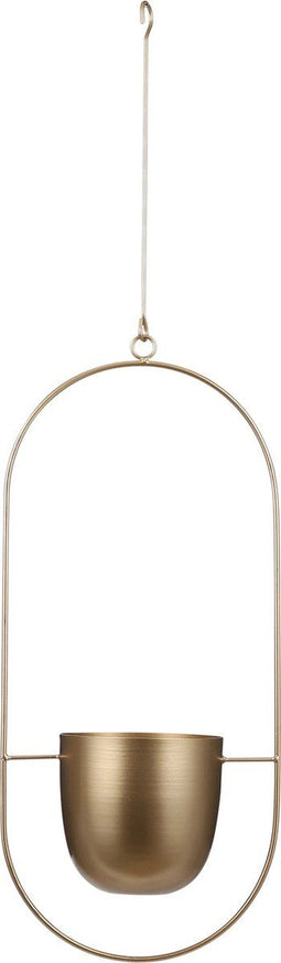 Mica Decorations Dexter Bloempot Hangend - L24 x B14 x H83 cm - Goud