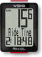 VDO M1 WL A1 -Fietscomputer - Draadloos - Analoog - Zwart/Rood