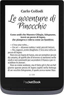 PocketBook Touch HD 3 - E-reader - 6 inch E Ink Carta - Metallic Grey