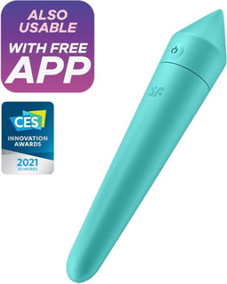 Satisfyer, Bluetooth minivibrator, 'Ultra Power Bullet 8', 14 cm, met app, waterdicht, oplaadbaar, medische siliconen