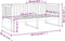vidaXL - Slaapbank - 90x200 - cm - massief - grenenhout - honingbruin