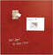 glasmagneetbord XL Sigel Artverum 1000x1000x18mm rood SI-GL202