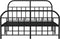 vidaXL - Bedframe - met - hoofd- - en - voeteneinde - metaal - zwart - 135x190 - cm