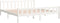 vidaXL - Bedframe - massief - hout - wit - 200x200 - cm
