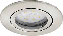 EGLO Tedo - Inbouwspotje - LED - Ø80mm - Nikkel-Mat - Kantelbaar