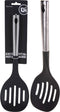 Excellent Houseware Schuimspaan 34.5x10.9 cm RVS/Zwart/Nylon