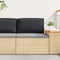 vidaXL - Palletkussen - voor - Rugsteun - Zwart - 70x40x12 - cm - Oxford - Stof