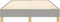 vidaXL - Boxspringbed - 120x200 cm - Stof - Lichtgrijs