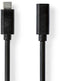 Nedis CCGL64010BK10 - USB-C verlengkabel - 100 cm - Zwart