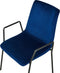 Set van 2 eetkamerstoelen JEFFERSON Fluweel Donkerblauw