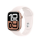 Apple Watch Series 10 - Smartwatch - 42mm GPS Aluminium - Sportbandje S/M Rosé Goud Groen
