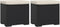 vidaXL - Hockers - met - kussens - 2 - st - 40x30x40 - cm - poly - rattan - zwart