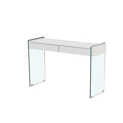 Console DKD Home Decor Wit Transparant Kristal Hout MDF 120 x 40 x 76 cm (1 Stuks)