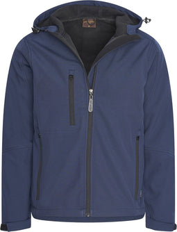 Cappuccino Italia Softshell Hood Jacket - Heren Outdoorjas - Ademend - Navy