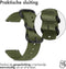 iMoshion Nylon 22 mm bandje – Geschikt voor Garmin Venu 2 / Fenix 7 Pro / 7 / 7s / 6 Pro / 6 / Vivoactive 4 / Polar Grit X Pro / X / Vantage M2 / V2 - Groen