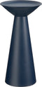 Mica Decorations Chiel Bijzettafel - H49 x Ø25 cm - FSC 100% - Metaal - Donkerblauw