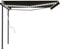 vidaXL - Luifel - automatisch - met - LED - en - windsensor - 4x3 - m - antracietkleurig