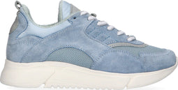 Goosecraft Alexis 1 - Dames Sneakers - Suède met dikke zool - Blauw & Grijs