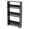 Coast Badkamerrek - 4-Laags - 47,5 x 13 x 80,5 cm - Zwart met Bruin