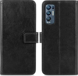 iMoshion Hoesje Geschikt voor Oppo Find X3 Neo Hoesje Met Pasjeshouder - iMoshion Luxe Bookcase - Zwart