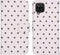 iMoshion Hoesje Geschikt voor Samsung Galaxy A12 Hoesje Met Pasjeshouder - iMoshion Design Softcase Bookcase - Wit / Zwart / Hearts Allover White