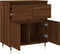 vidaXL - Dressoir - 60x35x70 - cm - bewerkt - hout - bruin - eikenkleur
