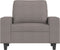 Fauteuil 60 cm stof taupe